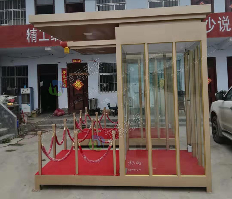 郸城县万洋国际博览城形象站台岗亭案例