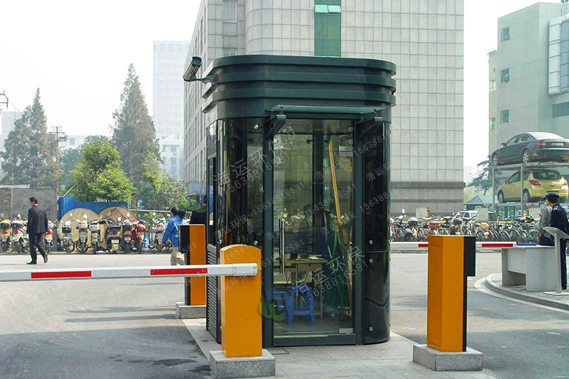 钢结构氟碳喷漆停车场收费岗亭